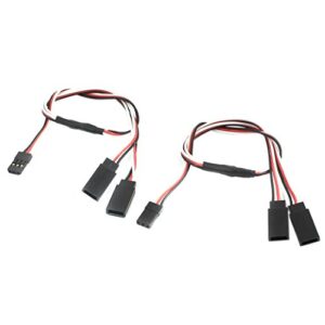 uxcell 2pcs rc lipo battery m/f jst y splitter connector cable wire 30cm