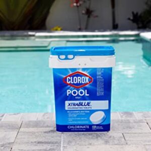 CLOROX Pool&Spa XtraBlue 3” Chlorinating Tablets, Kills Bacteria & Stops Algae, 35 LB