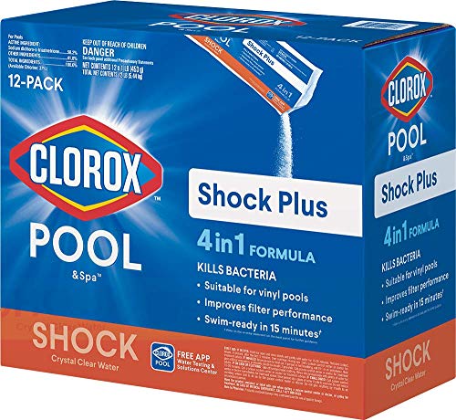 Clorox Pool&Spa 32312CLX Shock Plus, 12-Pound, White