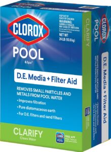 clorox pool&spa 50124clx d.e. + filter aid