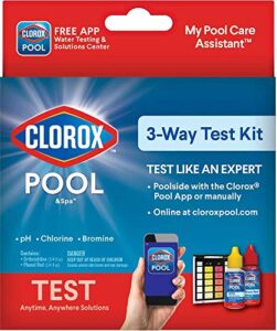 clorox pool&spa 70000clx 3-way test kit, blue, package may vary