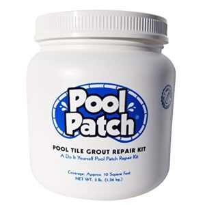 pool patch gray pool tile grout repair kit, 3-pound, gray