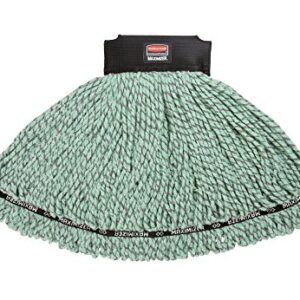 Rubbermaid Commercial 1924814 Maximizer Mop Head, Microfiber Blend, Large, Green