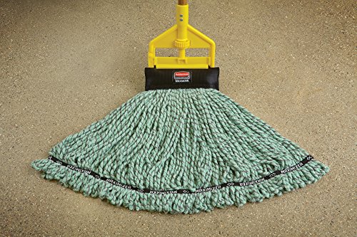 Rubbermaid Commercial 1924814 Maximizer Mop Head, Microfiber Blend, Large, Green