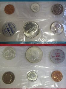 1964 various mint marks mint set perfect uncirculated