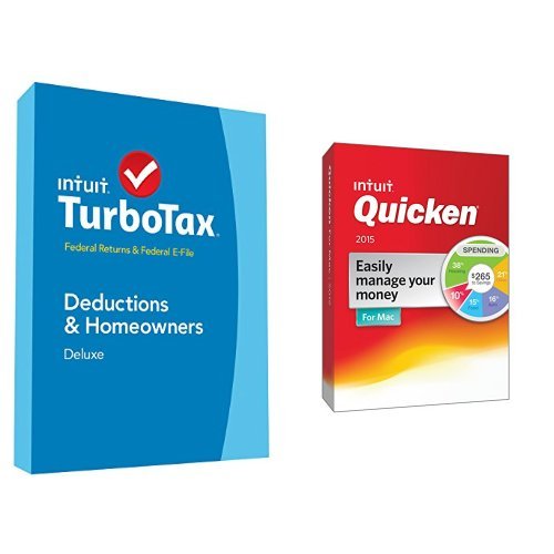 TurboTax Deluxe 2014 and Quicken for Mac 2015 Bundle