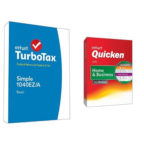 TurboTax Basic 2014 and Quicken Home and Business 2015 Bundle