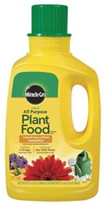 miracle gro 1001502 1 qt liquid all purpose plant food concentrate 12-4-8