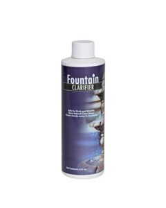 fountain water clarifier - 8 ounces - water treatment for fountains & birdbaths, prevent white-scale buildup, stains, cloudy water, foam & other water conditions