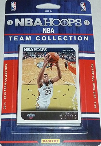 New Orleans Pelicans 2014 2015 Hoops Basketball NBA Licensed Brand New Factory Sealed 8 Card Team Set with Anthony Davis and More