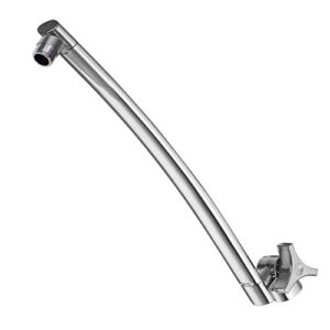 razor 15-inch arch design adjustable shower extension arm with stainless steel profile