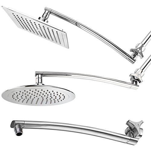 Razor 15-inch Arch Design Adjustable Shower Extension Arm With Stainless Steel Profile