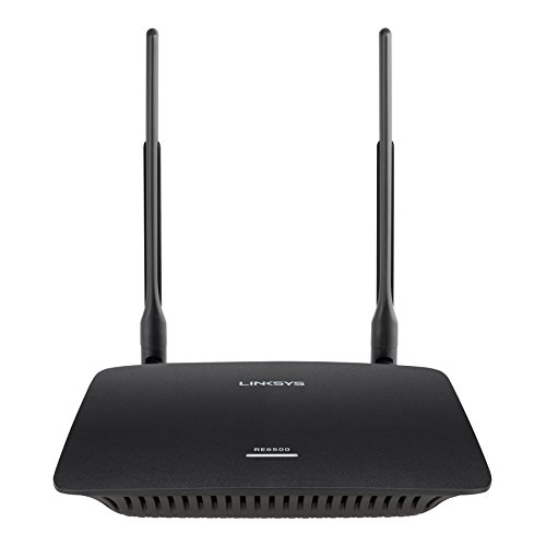 Linksys WiFi Extender, WiFi 5 Range Booster, Dual-Band Booster with High-Gain Antennas, 10,000 Sq. ft Coverage, Speeds up to (AC1200) 1.2Gbps, Uninterrupted Streaming and Gaming - RE6500HG
