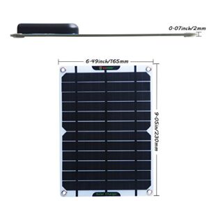 SUNKINGDOM™ 6W 5V USB Port Ultra-thin Portable Solar Panel Solar Charger with PowermaxIQ Technology for iPhone, iPad, iPod, Samsung, Camera, and Any Other USB Device
