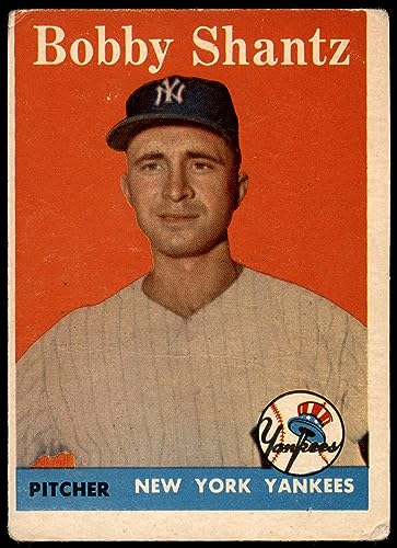 1958 Topps # 419 Bobby Shantz New York Yankees (Baseball Card) FAIR Yankees