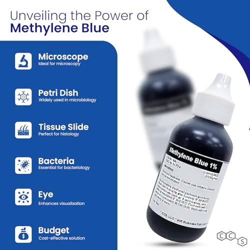 Methylene Blue 1% Aqueous Stain/dye Solution 1 Fl Oz (30ml)