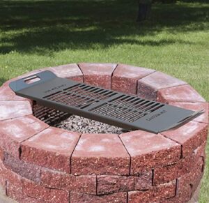 pilot rock drop-in cooking grate for round or square fire pits dig-u4 park grill - made in the usa -