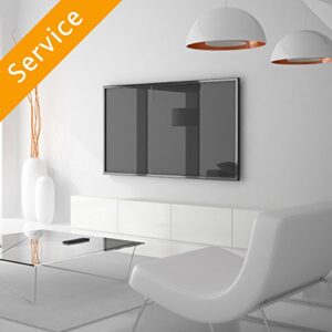 tv wall mounting - 51-65 inches, customer bracket, cords concealed in wall