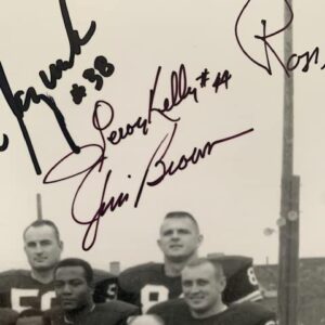 1964 CLEVELAND BROWNS SIGNED 16x20 TEAM PHOTO SIGNED BY 43 JIM BROWN