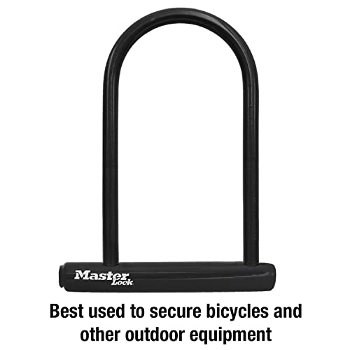 Master Lock 8320D Keyed U-Lock, 7-1/4" x 8", Black