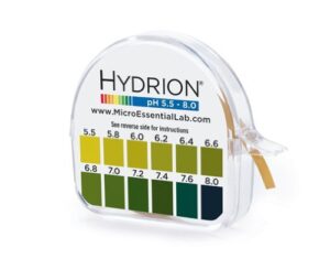 hydrion ph 15 foot roll with chart and dispenser 5.5-8.0 ph range