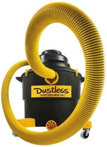 dustless technologies d1606 true hepa shop vac-wet and dry vacuum. commercial, contractor, professional, home use. dustless vacuum