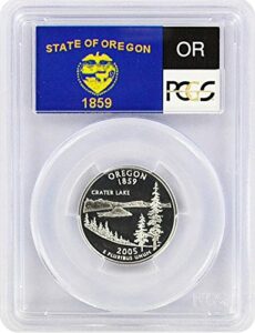 2005 oregon state s silver proof quarter pr-69 pcgs