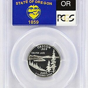 2005 Oregon State S Silver Proof Quarter PR-69 PCGS