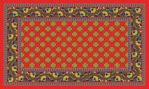 toland home garden 800014 french paisley- red pattern door mat 18x30 inch outdoor doormat for entryway indoor entrance