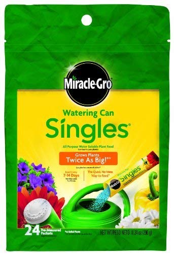 Miracle Gro 101430 Watering Can Singles All Purpose Plant Food 24-8-16 24 Count