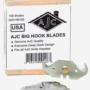 AJC Tools 059-HB100 Big Hook Roofing Blades - 100 Blades per Package