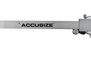 Accusize Industrial Tools 8''/200 mm by 0.001''/0.02 mm Dual Needle Precision Dial Caliper Stainless Steel in Fitted Case, Imperial/Metric, P920-S238