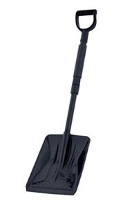 superio 381 extendable car snow shovel with foam grip handle, black