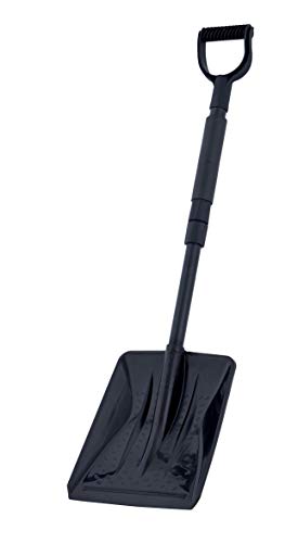 Superio 381 Extendable Car Snow Shovel with Foam Grip Handle, Black