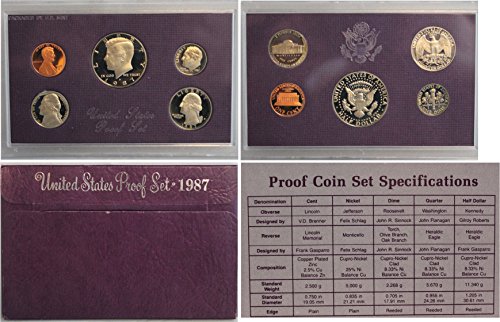 1987 S Clad Proof Set Collection US Mint Proof