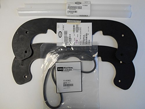 Genuine Toro CCR1000 CCR-1000 Snow thrower paddle, scraper bar and belt set/kit, 104-2753, 71-5390, 71-5381