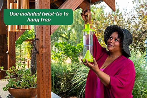 RESCUE! WHY Trap for Wasps, Hornets, & Yellowjackets – Hanging Outdoor Trap - 3 Traps