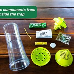 RESCUE! WHY Trap for Wasps, Hornets, & Yellowjackets – Hanging Outdoor Trap - 3 Traps