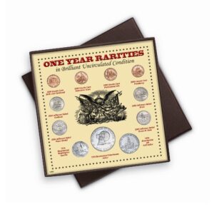 one year rarities eleven coin display boxed set