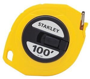 stanley hand tools 34-106 3/8" x 100' high visibility tape measure reel