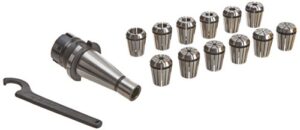 hhip 3900-0505 er-32 nmtb 40 spring collet chuck set, 14-piece