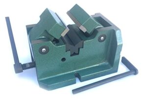 hhip 3900-1720 horizontal vertical machine vise for holding shafts and round parts, 4"