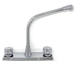 two-handle 8" plastic body kitchen faucet with chromed finish [1022 p] - grifo de plastico de calidad para baño o cocina