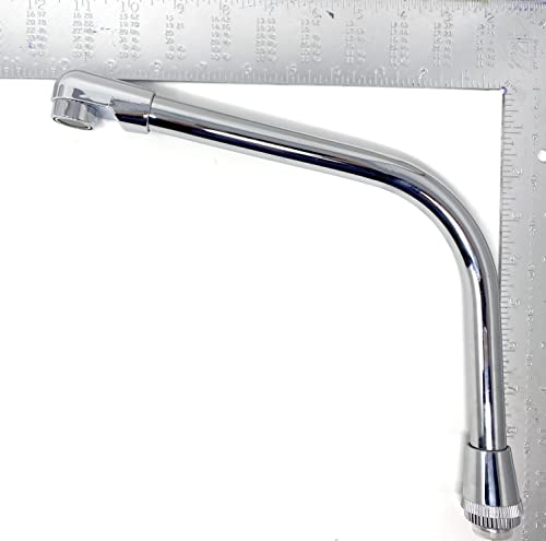 Two-Handle 8" Plastic Body Kitchen Faucet with Chromed Finish [1022 P] - Grifo de Plastico de Calidad para baño o cocina