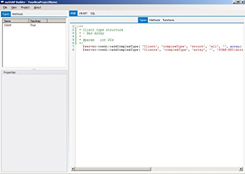 NuSoap WSDL Code Generation & Database Builder Software (Server & Client)