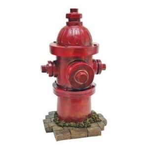mayrich dog fire hydrant yard garden indoor outdoor resin statue 14"