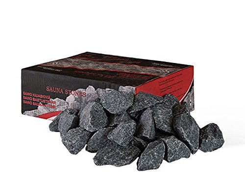 The Sauna Place 25 LB Box of Replacement Sauna Heater Stones, Sourced from Finland