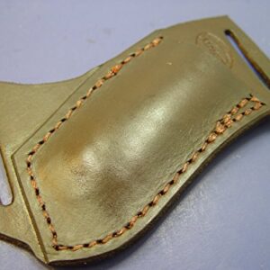 Custom Leather Left Hand Cross Draw Pocket Knife Sheath for a Buck 110 OR 112