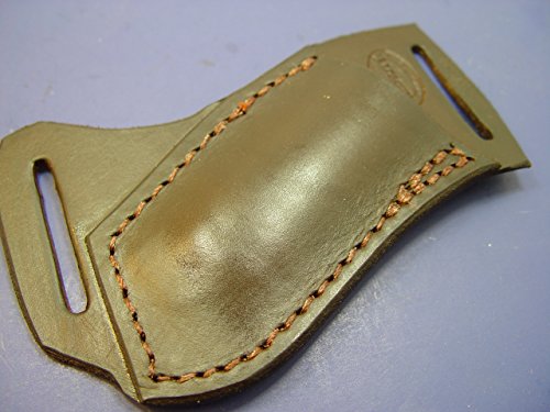 Custom Leather Left Hand Cross Draw Pocket Knife Sheath for a Buck 110 OR 112