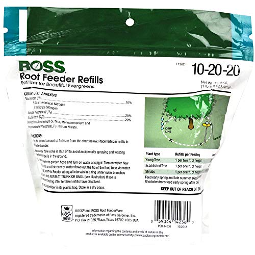 Ross 14266, Fertilizer Refills, for Evergreen Root Feeders, 36 Refill Units